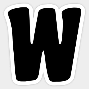 Letter W Sticker